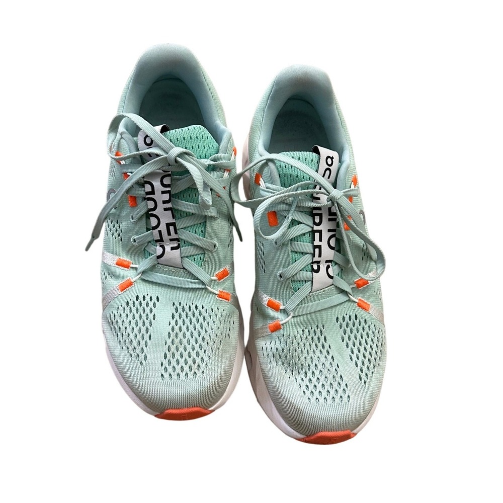 On Cloudsurfer Womens Running‎ Shoes Mint Green Orange Size 10